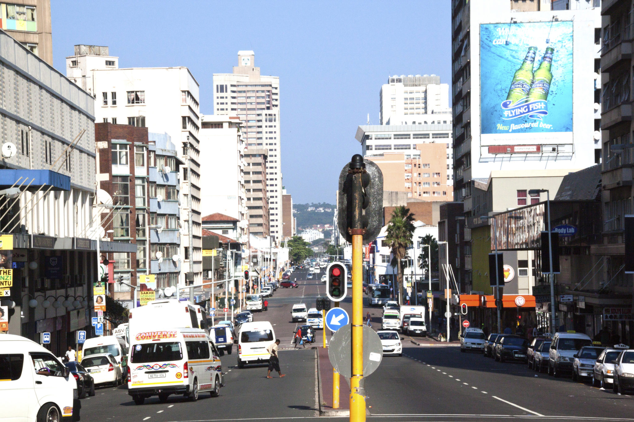 West Street In Durban South Africa On Saturday Morning Emerging